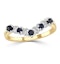 Sapphire 0.25ct And Diamond 9K Gold Ring - image 2