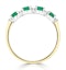 Emerald 0.60ct And Diamond 9K Gold Ring - image 3