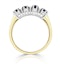 Sapphire 5 x 3mm And Diamond 18K Gold Ring  FET39-U - image 3