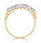 0.40ct Pink Sapphire and Diamond Ring 9K Yellow Gold - image 3